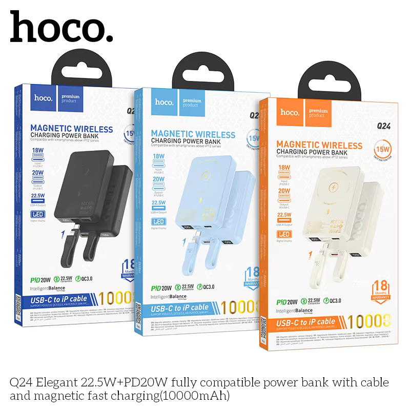 Power Bank Q24 HOCO 10000mAh 22.5W