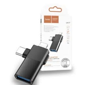 Adaptateur USB-C & iP mâle vers USB femelle UA17 HOCO